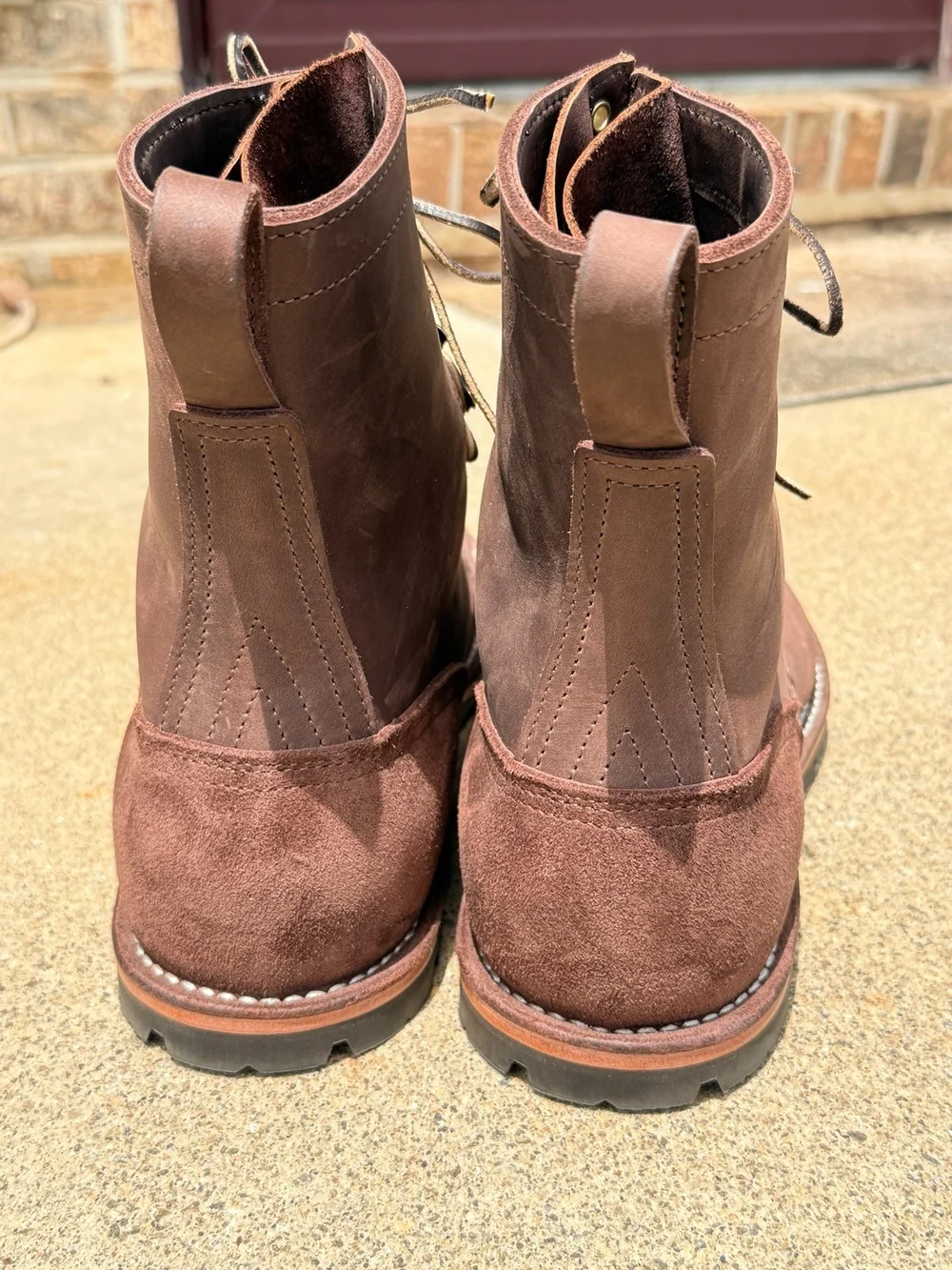 Nick's Boots Zero Drop Strider 1964 Mahogany - Men's 13E
